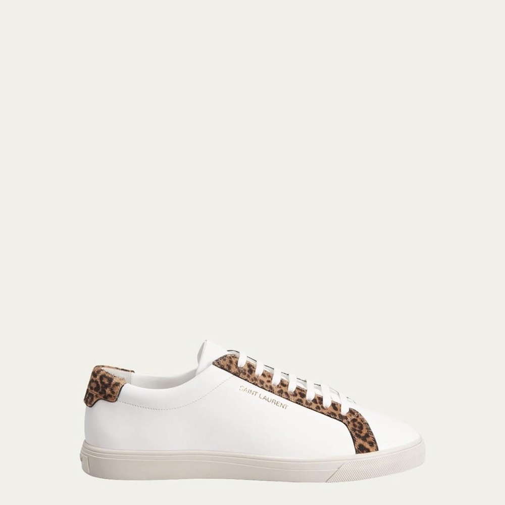 SAINT LAURENT Andy Leopard Sneakers